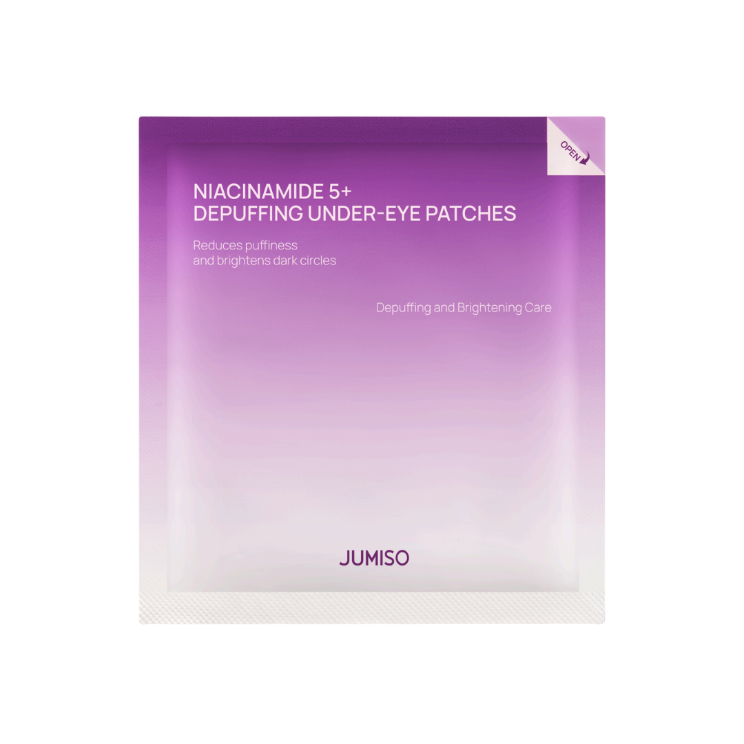 Jumiso Niacinamide 5+ Depuffing Under-Eye Patches (5 pairs) — product packaging