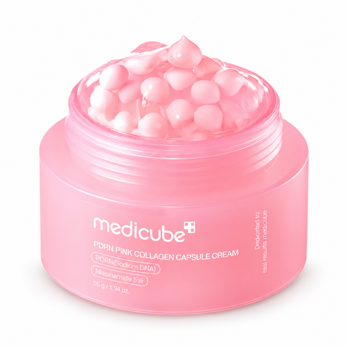 MEDICUBE PDRN Pink Collagen Capsule Cream 55g — white-background digitally restyled packshot