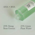 Beauty of Joseon Green Plum Refreshing Toner : AHA + BHA 150ml — product view 3