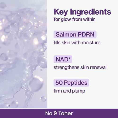Numbuzin No.9 NAD PDRN Glow Boosting Toner 150ml — gallery view 5