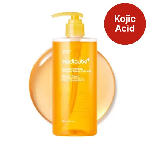 MEDICUBE Kojic Acid Turmeric Brightening Body Wash 400ml — product packaging