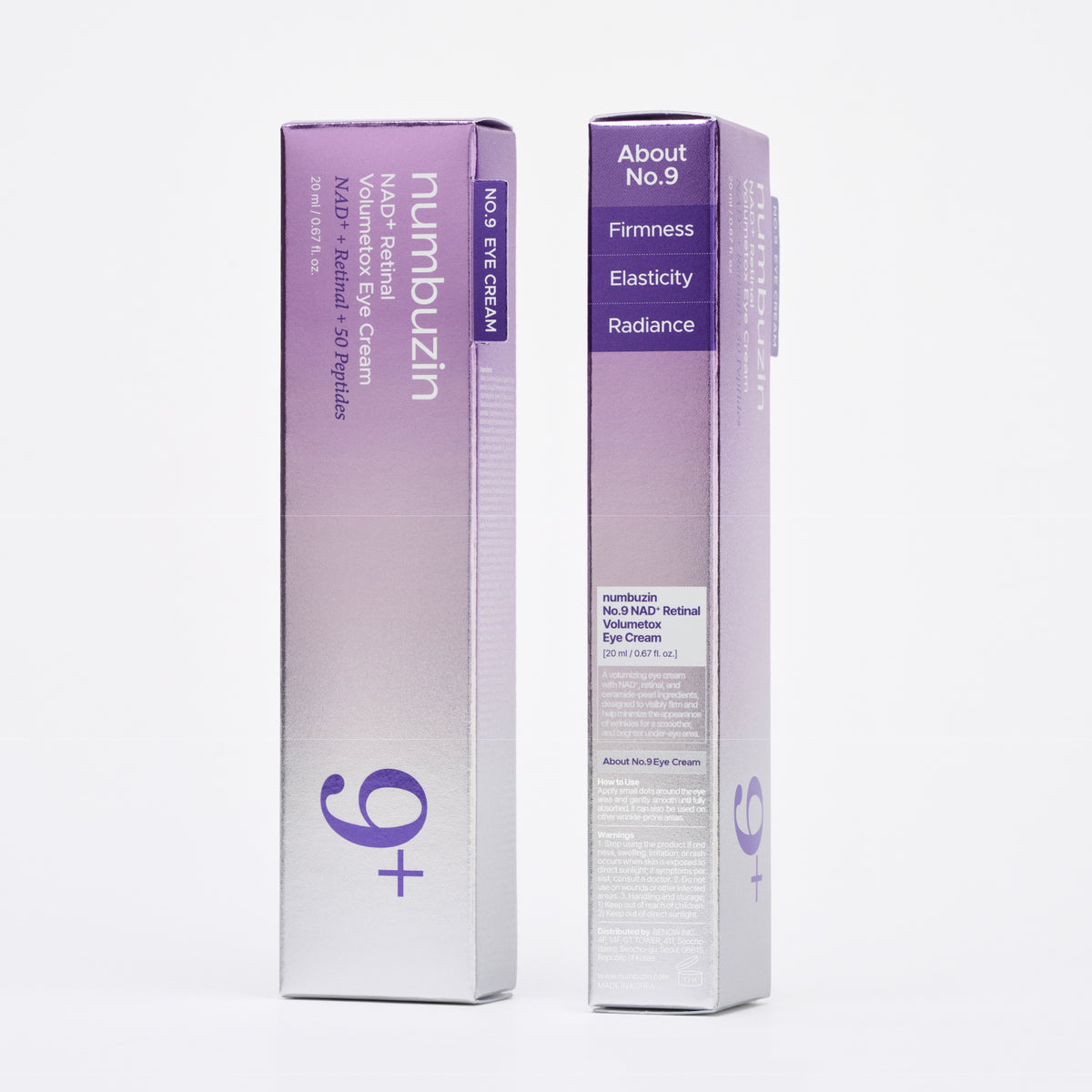Numbuzin No.9 NAD Retinal Volumetox Eye Cream 20ml (Tube) — product image 10