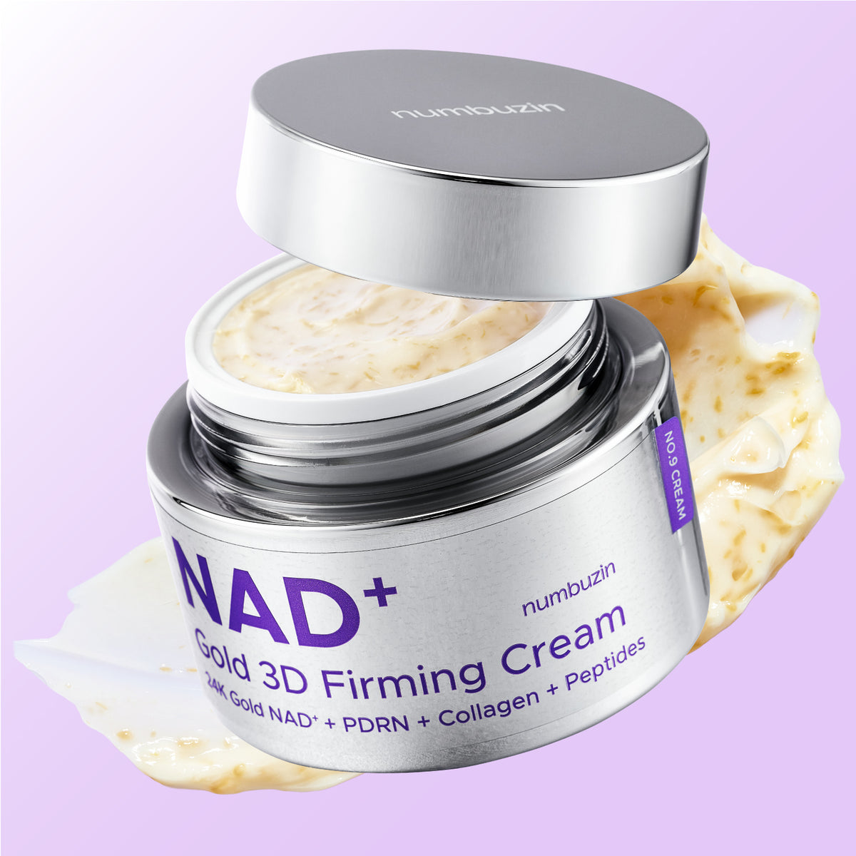 Numbuzin No.9 NAD+ Gold 3D Firming Cream 50ml — product packaging